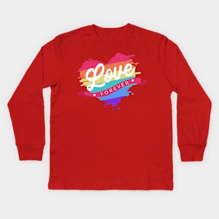 Love Forever Kids Long Sleeve T-Shirt